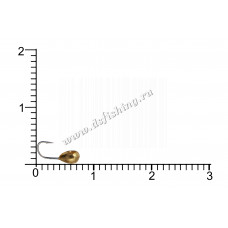 Мормышка вольфрамовая Капля с отверстием Ø 2,5 вес 0,17 г